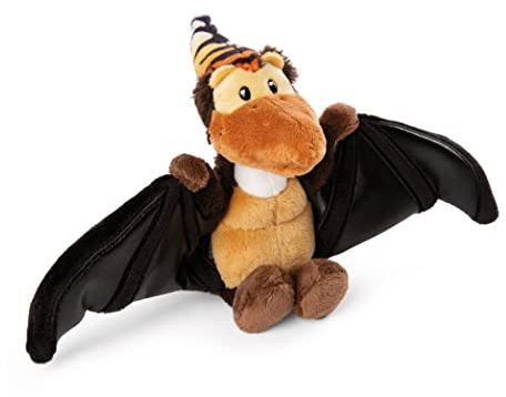 NICI Kuscheltier Dino Orny 17 cm – Stofftier aus weichem Plüsch, niedliches Plüschtier zum Kuscheln und Spielen, für Kinder & Erwachsene, 48808, tolle Geschenkidee, braun