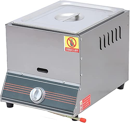 Friteuse commerciale professionnelle au propane, restaurant Fast Food Restaurant Friteuse à gaz GPL à double réservoir en acier inoxydable, friteuses extérieures avec panier et couvercle, friteuse for