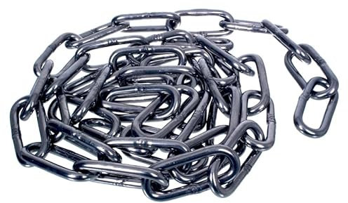 NAJDER Edelstahlkette 15m, Edelstahl Ketten, Sicherungskette, Kette Hängesessel, Absperrketten, Max 250kg, Langglied 8mm x 15m, DIN 763, Dicke 8mm, Edelstahl A4, Inox, AISI 316, Premium Qualität