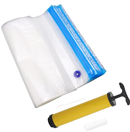 20Pcs 3D Printer Filament Storage Bags, Vacuum Sealed, Resealable,Filament Vacuum Storage Bag, with Clip Hand Pump,3D Printer Accessories
