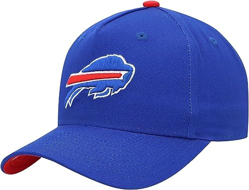 NFL Kids Youth 8-20 Officially Licensed Pre-Curved Snapback Hat Cap, Buffalo Bills - Blau, Einheitsgröße