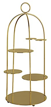 Kuchenständer, Kuchenständer mit Metallgriffen, mehrschichtiger Desserttisch, Metall-Cupcake-Ausstellungsstand, Nachmittagstee, Gebäck, Obst-Serviertablett, Kuchenteller, Süßigkeiten-Cupcake-Dessert-