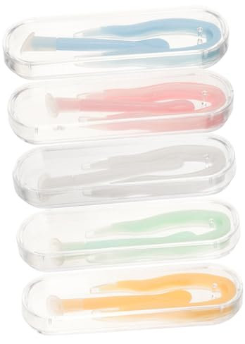 SOLUSTRE Kontaktlinsen Pinzetten Und Linsenentferner 5 Stück Mit Saugnäpfen Kunststoffbox Zur Hygienischen Aufbewahrung Geeignet Für Reisen Und Täglichen Gebrauch Kontaktlinsenzubehör