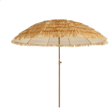 TRGCJGH Sonnenschirm Strand Hawaii, Marktschirm knickbar, Balkonschirm Gartenschirm für Balkon, Terrasse, Garten(240cm/7.8ft)
