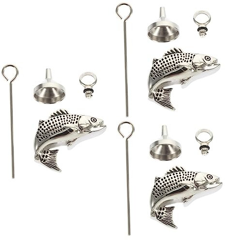ORFOFE 3sätze Fischform Für - Personalisierbarer Schmuck Mit Trichter Und Langlebig Und Für