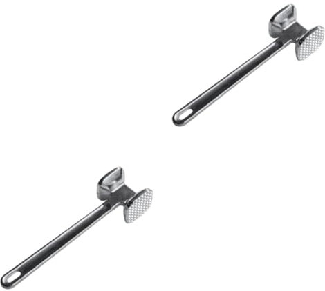 Garneck 2pcs Professional Meat Tenderizer Mallet Steak Hammer Kitchen Tenderizers for Beef Chicken