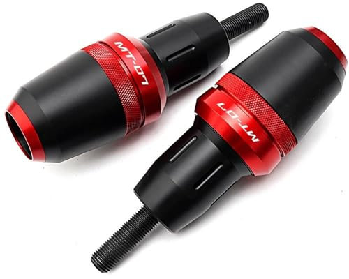 JHYBDP CNC Motorrad-Rahmengleiter-Sturzpad Für Yamaha MT07 MT 07 MT-07 Tracer 7 700 GT 2014-2024 Sturzschutz Motorschutz Schutzdekor(Rot,X-Large)
