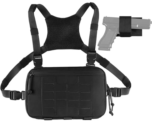 Taktische Brust Pack 2L Utility Molle Chest Rig CCW Brust Tasche Wandern Jagd Angeln Lauf Tasche EDC Outdoor Pack