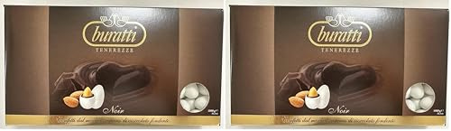 Buratti Confetti Tenerezze Noir - 1 kg (Confezione da 2)