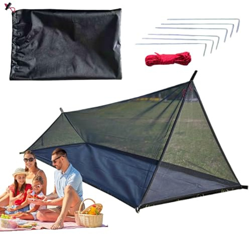 Lnhgh Tenda anti-insetti volanti – Tenda in rete traspirante per campeggio, capanno portatile ventilato, per giardino, balcone, terrazza posteriore cortile