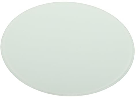 ULTECHNOVO Tabla De Cortar Vidrio Templado Redonda Reutilizable Superficie Lisa Fácil Limpieza Cocina Versátil Compacta para Frutas Verduras Carne