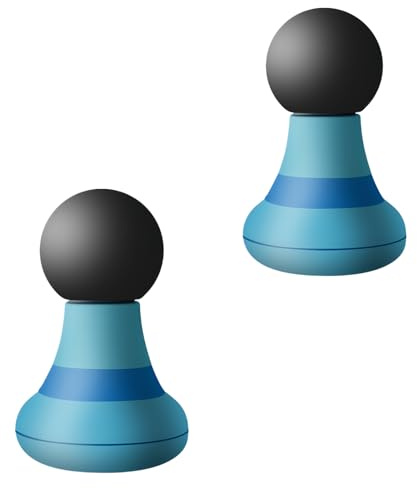 BAIFULAI Lot de 2 mini pistolets de massage à main - Rechargeable par USB - 6 vitesses - Relaxation musculaire - Portable - Pour dos, nuque, bras, épaules - Bleu