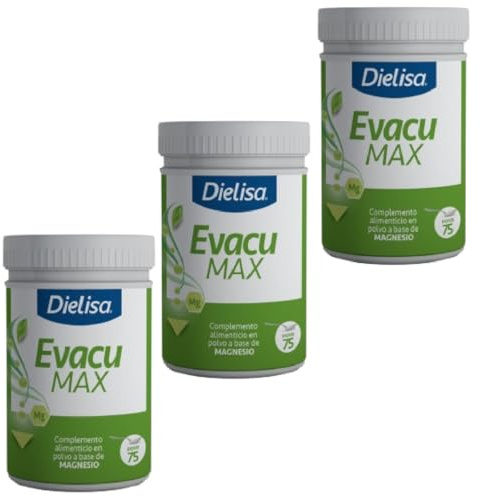 Dietisa EvacuMax - Pack Ahorro 3 x 150gr - Complemento Alimenticio en Polvo - Con Hidróxido de Magnesio - Favorece el Transito Intestinal - Sabor Limon