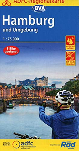 ADFC-Regionalkarte Hamburg und Umgebung, 1:75.000, mit Tagestourenvorschlägen, reiß- und wetterfest, E-Bike-geeignet, GPS-Tracks-Download (ADFC-Regionalkarte 1:75000)