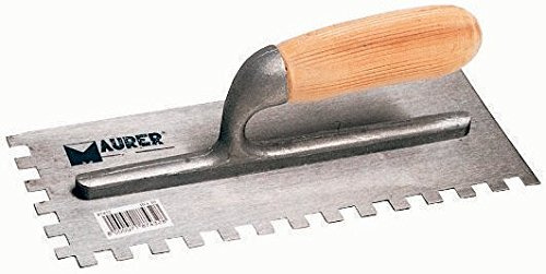 FRATTONE IN ACCIAIO DENTATO 280X120MM- DENTATURA DESTRA 10X10MM-MAURER