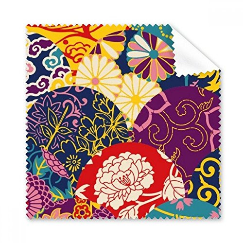 Blumen Dots Muster Chinesische Japanischen Stil, Asien Gläser Tuch Reinigungstuch Geschenk Handy-Display von 5 x