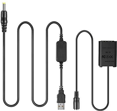 Raeisusp USB-Kabel AC-LS5 Stromkabel 5V-4,2V + DK-X1 DC-Koppler NP-BX1 NPBX1 Dummy-Akku für Sony DSC-RX1 DSC RX100 RX1R