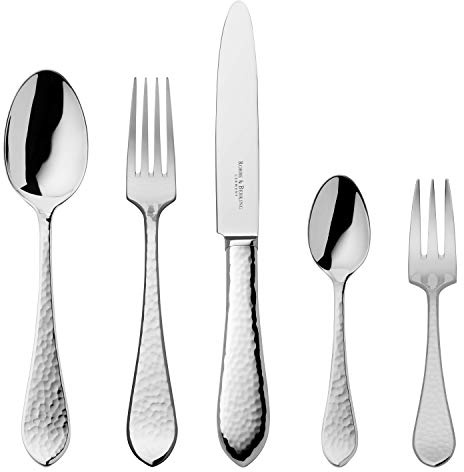 Robbe & Berking Martelé 5-teiliges Menübesteck (925 Sterlingsilber)