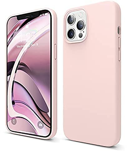elago Silikon Hülle für iPhone 12 Pro Max | Premium-Silikon, Rundumschutz (Rosa)