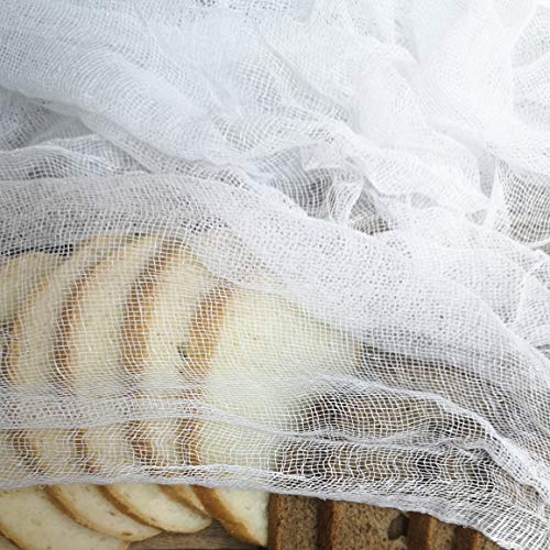 2 m de gasa de algodón blanco, gasa, gasa, gasa, paños de queso, paño de filtro, estopilla 100% algodón, 90 cm de ancho, se vende por metros