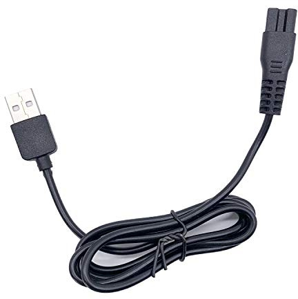 KEMEI 1986/1984 PG elektrisk hårklippningssax laddningskabel USB-laddningskabel linje svart