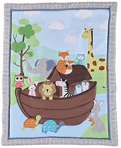 HMtideby Animal Themed Baby Toddler Blanket Quilt Cot Comforter Crib Baby Quilts for Boys and Girls Nursery Bed Throw Blanket 84x107cm, Suitable for All Season