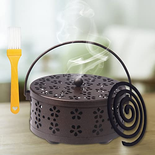 Räucherstäbchen Halter, Räucherstäbchen Anti Mücken, Mückenspirale Spulenhalter, Räucherstäbchenhalter, Räucherstäbchen Spulenhalter, Räucherstäbchen Halter Metall für Schlafzimmer Camping Garten