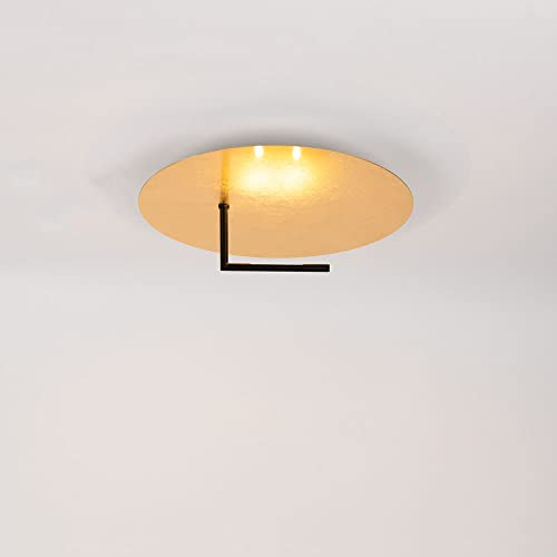s.luce LED Wand- und Deckenlampe Edge, Farbe:Blattgold, Größe:Ø 45cm