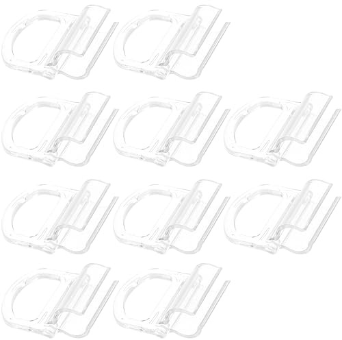 Yardwe 10 Stück Rollo-Rollos mit Griff, Fensterrollos, kabellos, hell, Clips, für Jalousien, Rollladengriff, Clip