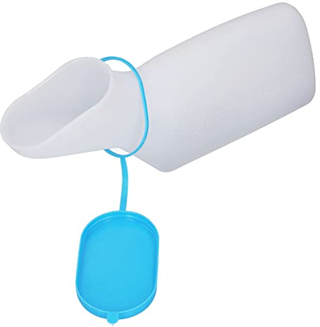 Unisex-Urinale, Tragbare Urinale für Männer und Frauen, Wiederverwendbare Verdickte Urinflasche, Auslaufsicherer Töpfchenbehälter mit Deckel, Geeignet für Schwangere Frauen (1000 ml weiblich)