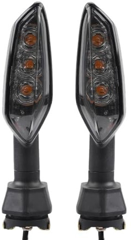 WANGZEYU Blinker Motorrad Blinker Licht Fit for Kawasaki Z1000 Z900 Z800 Z750 Z650 Z300 Z400 Z125 Motorrad Zubehör Anzeige Blink Lampe Motorrad Blinker (Color : 2pcs Smoke)