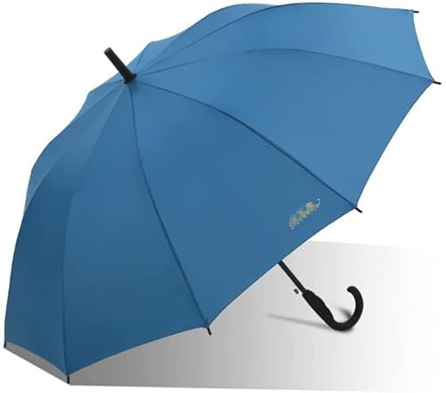 ZUOZUIYQ Regenschirm, übergroßer Golfschirm, automatischer offener Stockschirm, langlebig, Winddicht, mit Schiebewagen kompatibel, tragbarer Stockschirm für Männer und Frauen, Golfschirme