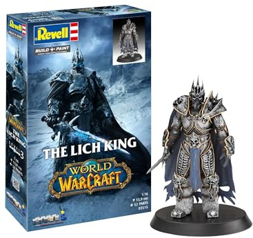 Revell Coffret cadeau 03515 Le Roi Lich : World of Warcraft Échelle 1:16 Kit Maquette Plastique Non Construite avec Accessoires