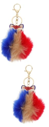 LIFKOME 2 Stk Fuchs kopf anhänger Schlüsselanhänger bag charm Schmuckkette Pelziger Taschenanhänger Schlüsselringhalter Schlüsselbund Schlüsselringe Schlüsselhalter Tasche Zubehör Plüsch