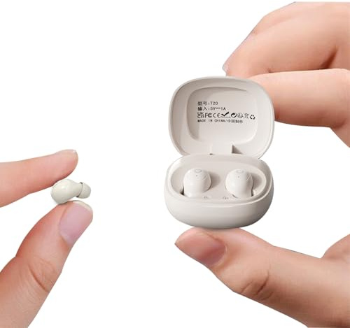 Xmenha Piccole cuffie invisibili Bluetooth senza fili nell'orecchio Tiny Mini Wireless in Ear Cuffie Earbuds Headphones più piccole cuffie per dormire auricolari Bluetooth senza fili per piccole