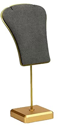 CFY652 Schmuckständer Halsketten-Anhänger-Ausstellungsständer, Schmuck-Ausstellungsständer for, Kleiner Metall-Schmuck-Organizer, Halsketten-Aufbewahrung for die Ausstellung Schmuckaufbewahrung(Grigi