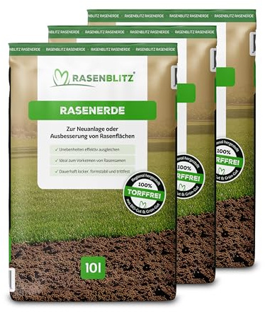 BodenLiebe RASENERDE 30 L torffreie Rasenerde mit Startdünger