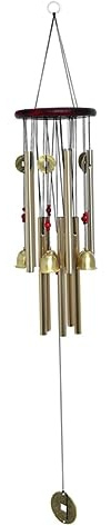 Lawnrden Gartenwind Chimes Chinesische traditionelle erstaunliche 10 Röhren 5 Glocken Bronze Hof im Freien im Freien 85 cm | Chimes