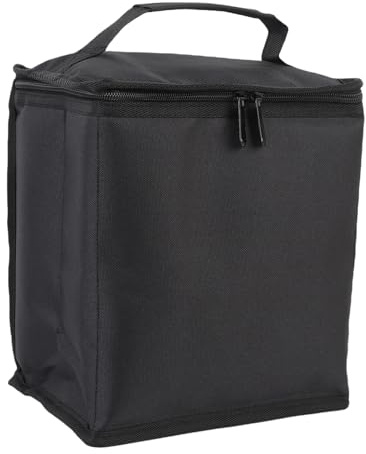 Oreilet Mini Fuel Cylinder Storage Bag, Camping Long Gas Tanks Storage Bag, Gas Tank Protective Bag Cylinder Tank Cover Carrying Case Bag for Outdoor Camping Picnic Cooking Travel (Black)
