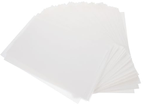 Toyvian 500 Feuilles de Papier Sulfurisé 20x30 Cm Léger 22 G, Doublures Anti-graisse Multifonction pour Cuisson, Emballage Alimentaire et Friture, la Cuisine et Restauration