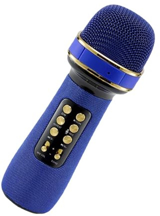 Microfono per karaoke,microfono senza fili - Microfono wireless portatile | Forniture per feste wireless -1 con a LED per riunioni di famiglia