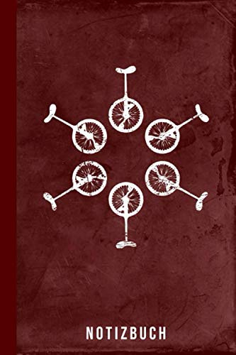 Notizbuch: Einrad fahren Fahrrad lernen Geschenk für Kinder & Erwachsene (Einradfahren Zubehör, Band 1)