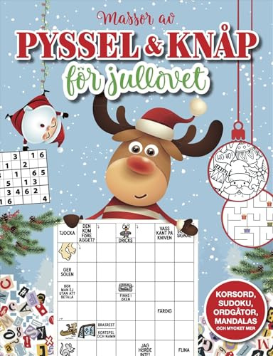 Pyssel och knåp för jullovet : korsord, sudoku, ordgåtor, mandalas och mycket mer