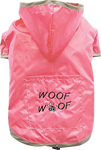 Doggydolly MOPS&CO FP-DR063 Regenmantel für kräftige Hunderassen pink (FP-M - Brust 61-63cm Rücken 36-38cm)