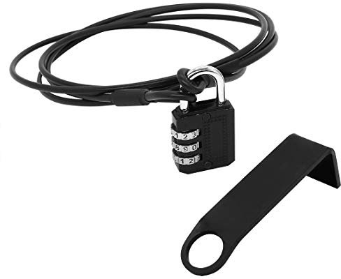 Together-life Cooler Cable Lock Bracket for YETI Tundra Coolers, 6 ft Cable Lock with Combination Padlock for Secure Coolers to Boat,Truck Bed,Deck,Trailer