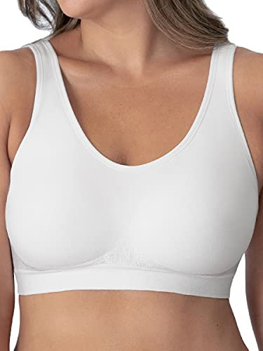 SHAPERMINT Truekind Daily Comfort Wirefree Shaper Bra - White - M