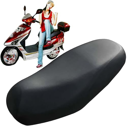 SYXLS Universal Motorcycle Seat Covers - Waterproof PU Leather Seat Cover, Dust Protection Bench Seat Cushion for Scooter Seat