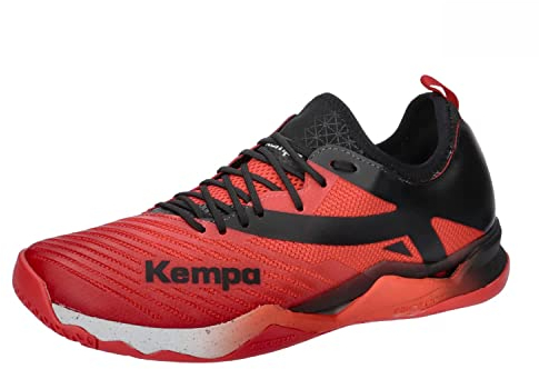 Kempa Unisex Wing Lite 2.0 Handballschuhe, Sportschuhe, Turnschuhe, rot/schwarz