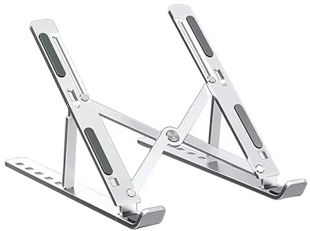 Laptop Ständer,7-Stufe Laptopständer Aluminium Multi-Winkel Einstellbar Laptop Stand Tragbarer Notebook Ständer Kompatibel mit MacBook Pro Air iPad Lenovo HP Alle 10-15,6'' Laptops