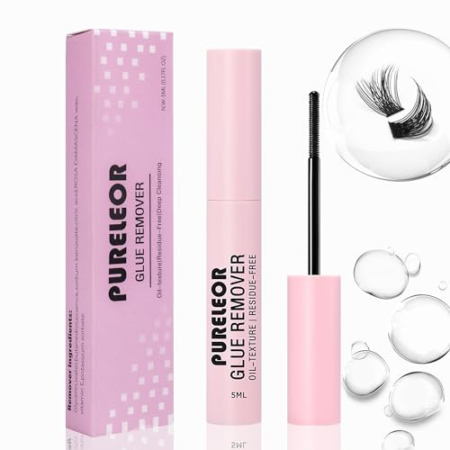 Cluster Eyelash Remover, Cluster Lash Glue Remover DIY Lash Adhesive Remover Lash Remover for Cluster Eyelashes Mascara Wand Glue Remover Clear 5ml
